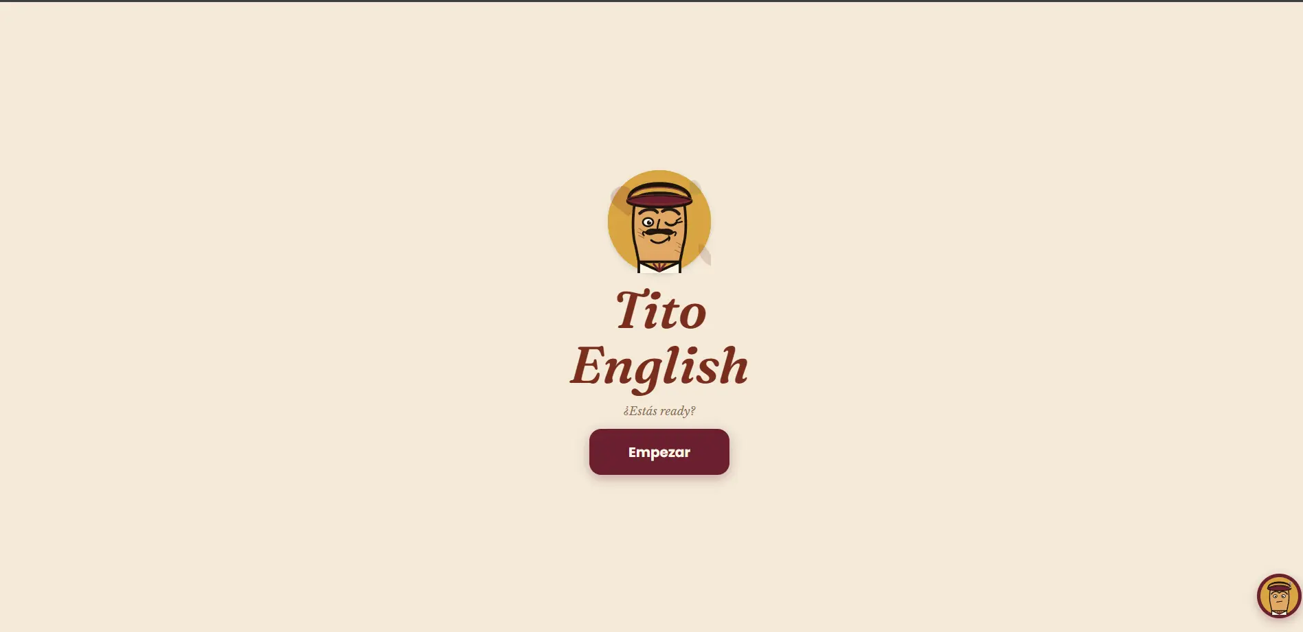 Tito English — vista previa del demo